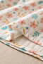 Baby Blanket 100% Cotton 2 Layers Muslin Floral Patterned (140X120 cm) - 2