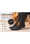 Men's Thermal Towel Socks 5 Pairs Anthracite Thick Winter Socks - 2