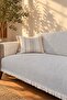 170X210 cm Cotton Sofa Sofa Bed Cover with Front Fringe Non-Slip Multi-Purpose Cover