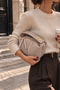 Women's Archel Suede Handbag Mink - 6