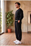 Mnk Sport Black Men's Slimfit Sweatpants with Elastic Waist - 3