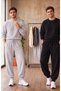 Ribanali - Men's Black Slim Fit Jogger Sweatpants
