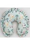 Ruffled nursing pillow and support cushion %100 cotton fabric