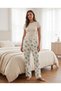 Women's 3-Piece Pajama Bottoms Pack - Single Jersey Fabric, Cotton, Patterned - 5