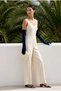 Elisabeth Velvet Evening Dress Gloves Long Navy Blue - 3