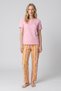Women's Pink Daisy Patterned Cotton Short Sleeve Pajama Set - 2