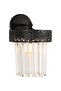 Citrus Sconce Lux Crystal Stone Black, Lux Crystal Stone Wall Sconce, Modern Decorative Sconce, Wall Lighting, Living Room, Bedroom and Hallway Lighting - 4
