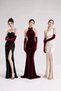 Elisabeth Velvet Long Gloves Burgundy - 5