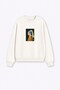 Women's Premium Fabric 3 Thread Threaded Pearl Earrings Girl's Printed Sweatshirt