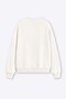 Women's Premium Fabric 3 Thread Threaded Pearl Earrings Girl's Printed Sweatshirt - 2