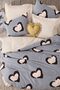 Elastic Sheet Duvet Cover Set Double Size Dream Beige