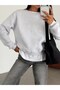 Hopeful Embroidery Sweatshirt - Gray - 4