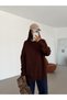 Washable Sheer Knit Sweater - Bitter Coffee - 4