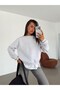 Hopeful Embroidery Sweatshirt - Gray