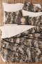 Elastic Sheet Bedding Set Single Size Python Beige