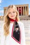 29 October-10 November-23 April Ataturk Signed and Photographed Children's Scarf / Tie / Foulard with Turkish Flag