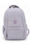 Water Resistant Fabric School Bag Unisex School Backpack 2000 Lavender - 3