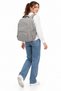 Water Resistant Fabric School Bag Unisex School Backpack 2000 Gray - 2