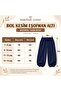 Girls' Sweatpants 3 Threaded Loose Fit Elastic Cuff Pockets Casual Sports Pants - 4