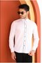 Groom's Suit White Double Cuff Custom Cufflinks Slim Fit Men's Shirt - 2