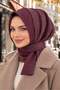 Burgundy Stamp Ready Scarf
