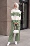 Half-Neck Knitwear Suit - 5