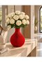 Zebra Globe Vase 15 cm Red