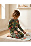 Boy's Tractor Patterned Pajama Set - 5