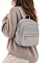 Women's Zipper Detailed Shoulder and Backpack Bag - 2