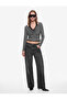 Viscose Blended Slim Fit Long Sleeve Lace Detailed Halter Neck T-Shirt