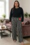 Super Battal Women's Suede Elastic Pants