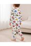 Boys' Vehicle-Patterned Long-Sleeved Pajama Set - 7