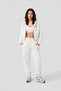 Women's Basic White Elastic Premium Winter Tracksuit Set