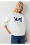 Logo Printed Ecru Sweatshirt 1S10580-70057