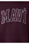 Logo Printed Hooded Purple Sweatshirt 067149-70434 - 7