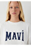 Logo Printed Ecru Sweatshirt 1S10580-70057 - 6