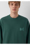 M0S10659 Logo Printed Sweatshirt Men's Sweatshirt Green - 6