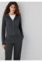 Textured Zippered Anthracite Top Slim Fit / Narrow Fit 1613383-87829 - 2