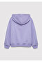 Logo Printed Hooded Purple Sweatshirt 7S10147-70557 - 3