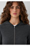 Textured Zippered Anthracite Top Slim Fit / Narrow Fit 1613383-87829 - 7
