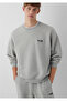 Jeans Printed Gray Sweatshirt 0S10677-80196