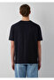 Pro Printed Black T-Shirt Loose Fit / Comfortable Loose Cut 0620058-900 - 5