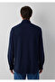 Navy Blue Knitted Shirt Regular Fit / Normal Cut 0212114-80872 - 5