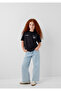 Kuromi Printed Anthracite T-Shirt Loose Fit / Comfortable Fit 7610474-70087 - 2