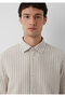 Striped Beige Shirt Regular Fit / Normal Cut 0211693-91739 - 6