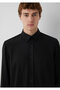 Liyosel Blended Black Shirt Regular Fit / Normal Cut 0212066-900 - 6