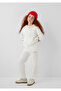 M7010061 Sweatpant Jeans Printed Girls' Sweatpants White