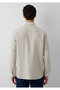 Striped Beige Shirt Regular Fit / Normal Cut 0211693-91739 - 5