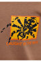 Printed Brown T-Shirt Loose Fit / Relaxed Comfortable Cut 0613623-87011 - 7