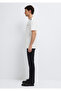 Black Shoulder Detailed Ecru T-Shirt Regular Fit / Normal Cut 0612689-70057 - 4
